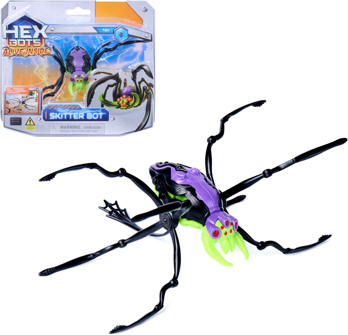 Skitter Bot Spider, Green